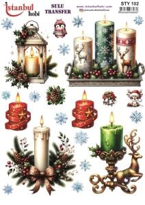 Yılbaşı Sulu Transfer 25x35cm STY102