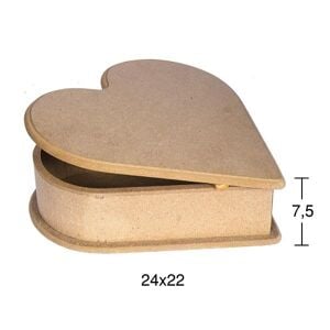 Ahşap Kalp Kutu KU-235