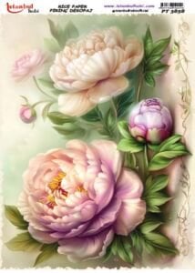 Pirinç Dekopaj Kağıdı 30x42cm PT-3858 Çiçek