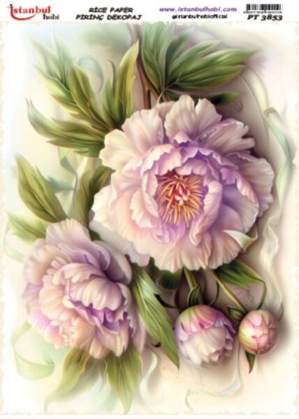 Pirinç Dekopaj Kağıdı 30x42cm PT-3853 Çiçek