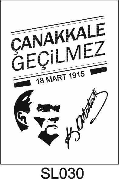 Siluet Desenler Stencil Şablon (21x30) SL-030