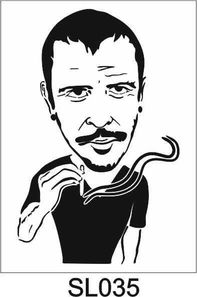 Siluet Desenler Stencil Şablon (25x25) SL-035