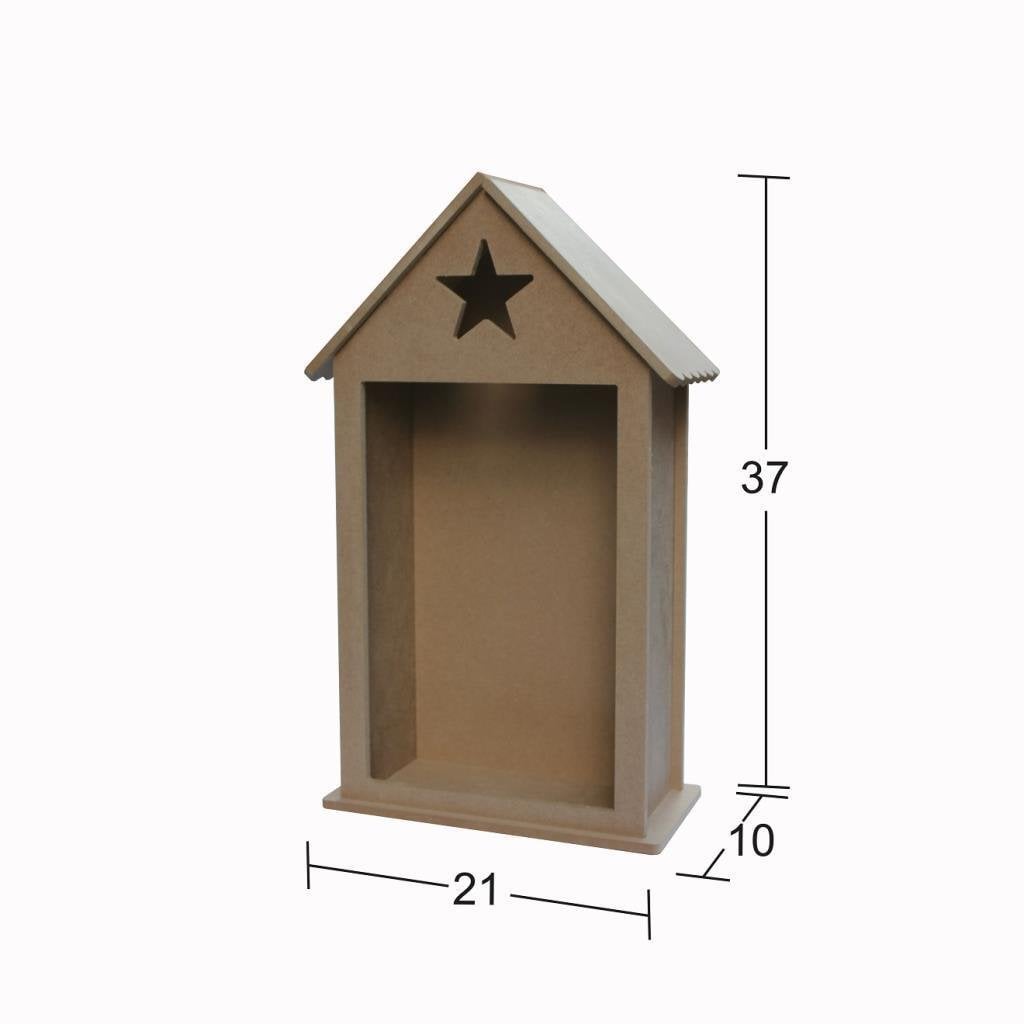 Ahşap Bibloluk 37x21cm L-347