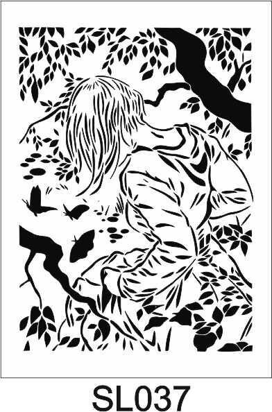 Siluet Desenler Stencil Şablon (21x30) SL-037