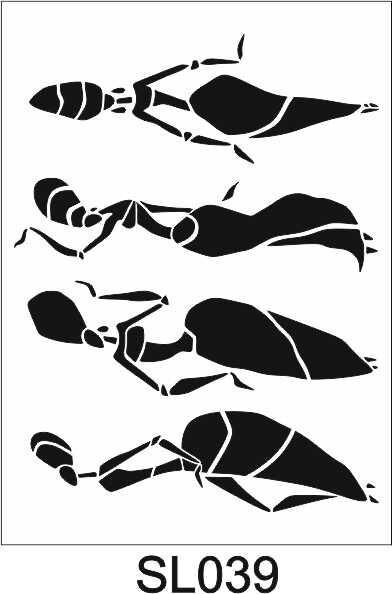 Siluet Desenler Stencil Şablon (15x20) SL-039
