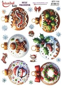 Yılbaşı Sulu Transfer 25x35cm STY110