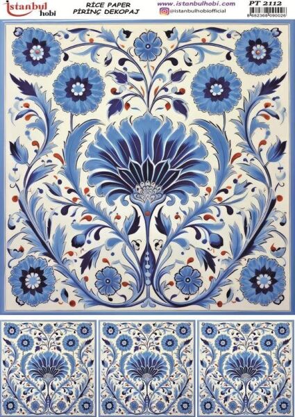 Pirinç Dekopaj Kağıdı 30x42cm PT-2112 Etnik
