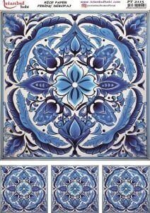 Pirinç Dekopaj Kağıdı 30x42cm PT-2115 Etnik