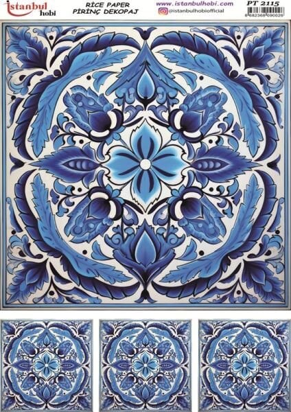 Pirinç Dekopaj Kağıdı 30x42cm PT-2115 Etnik
