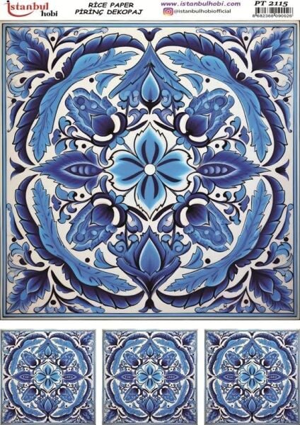 Pirinç Dekopaj Kağıdı 30x42cm PT-2115 Etnik