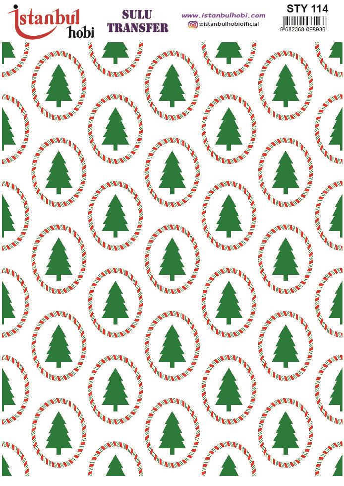 Yılbaşı Sulu Transfer 25x35cm STY114