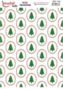 Yılbaşı Sulu Transfer 25x35cm STY114