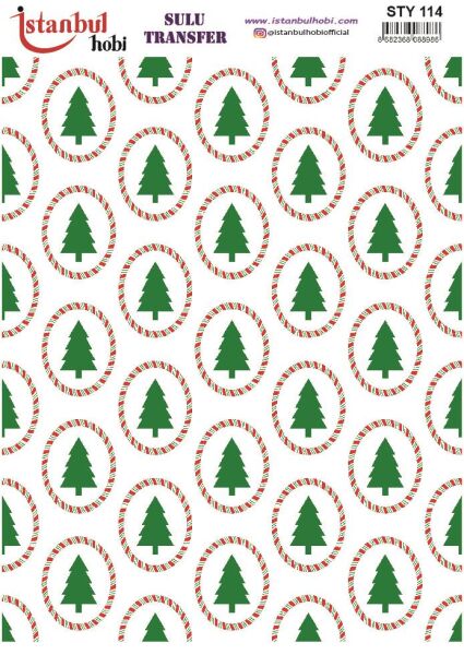 Yılbaşı Sulu Transfer 25x35cm STY114