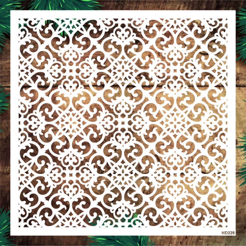 Duvar Dekor Stencil Şablon (40x40) HD-228