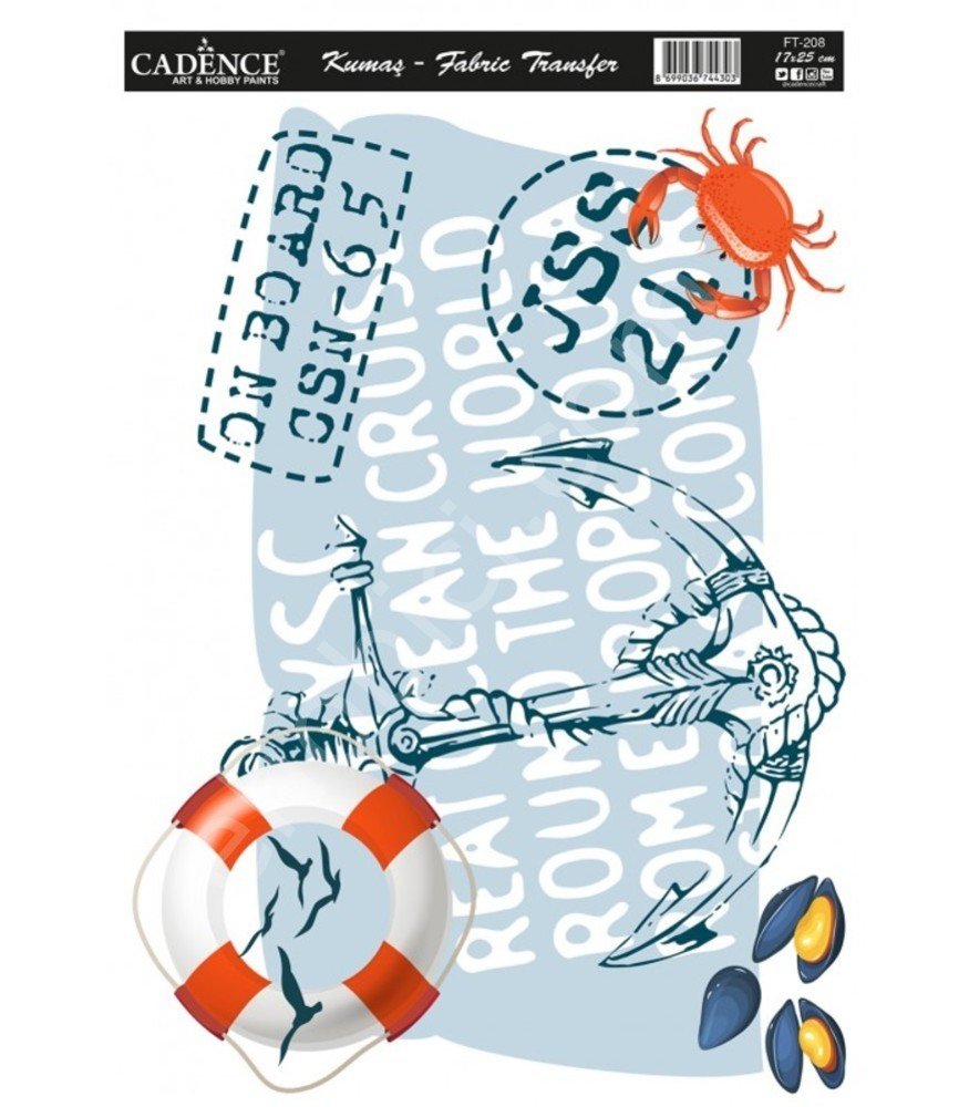 FT-208  Cadence Kumaş Transfer 17x25cm