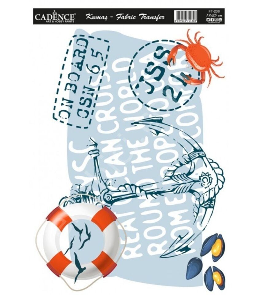 FT-208  Cadence Kumaş Transfer 17x25cm