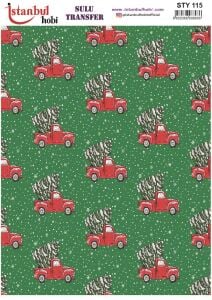 Yılbaşı Sulu Transfer 25x35cm STY115