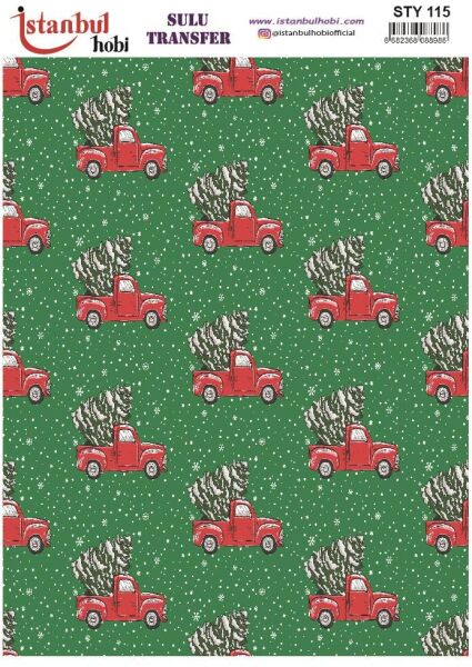 Yılbaşı Sulu Transfer 25x35cm STY115
