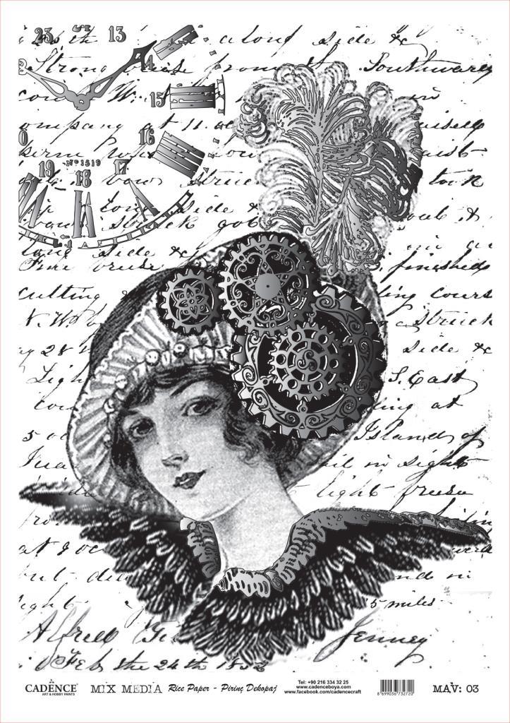 Cadence Mix Media Varak Pirinç Dekopaj MAV-03 GÜMÜŞ