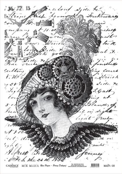 Cadence Mix Media Varak Pirinç Dekopaj MAV-03 GÜMÜŞ