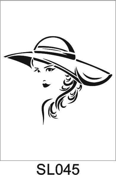 Siluet Desenler Stencil Şablon (21x30) SL-045