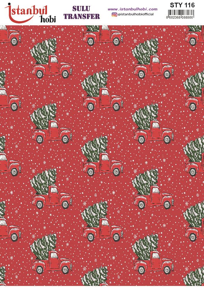 Yılbaşı Sulu Transfer 25x35cm STY116