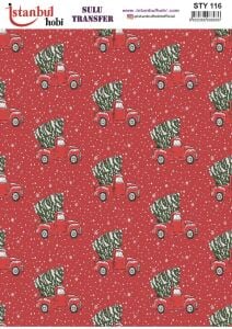 Yılbaşı Sulu Transfer 25x35cm STY116