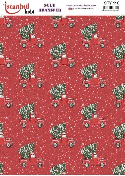 Yılbaşı Sulu Transfer 25x35cm STY116