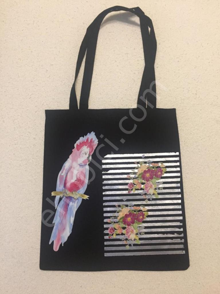 Baskılı Kumaş Çanta 35x40cm CK-025