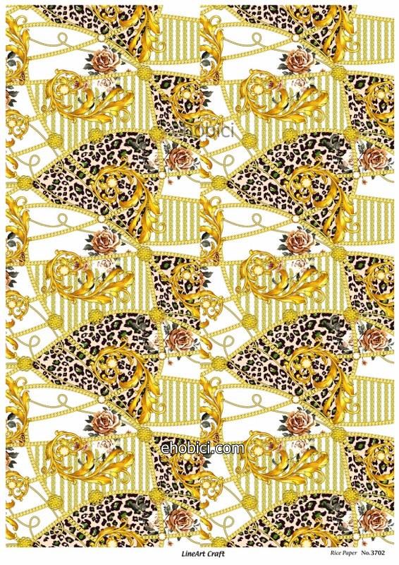 Lineart Pirinç Dekopaj Kağıdı - 3702