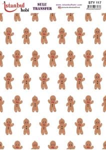 Yılbaşı Sulu Transfer 25x35cm STY117