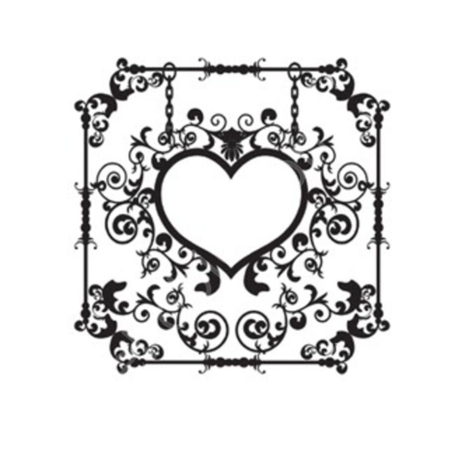 R026 Siyah Rubon Transfer 17x25cm