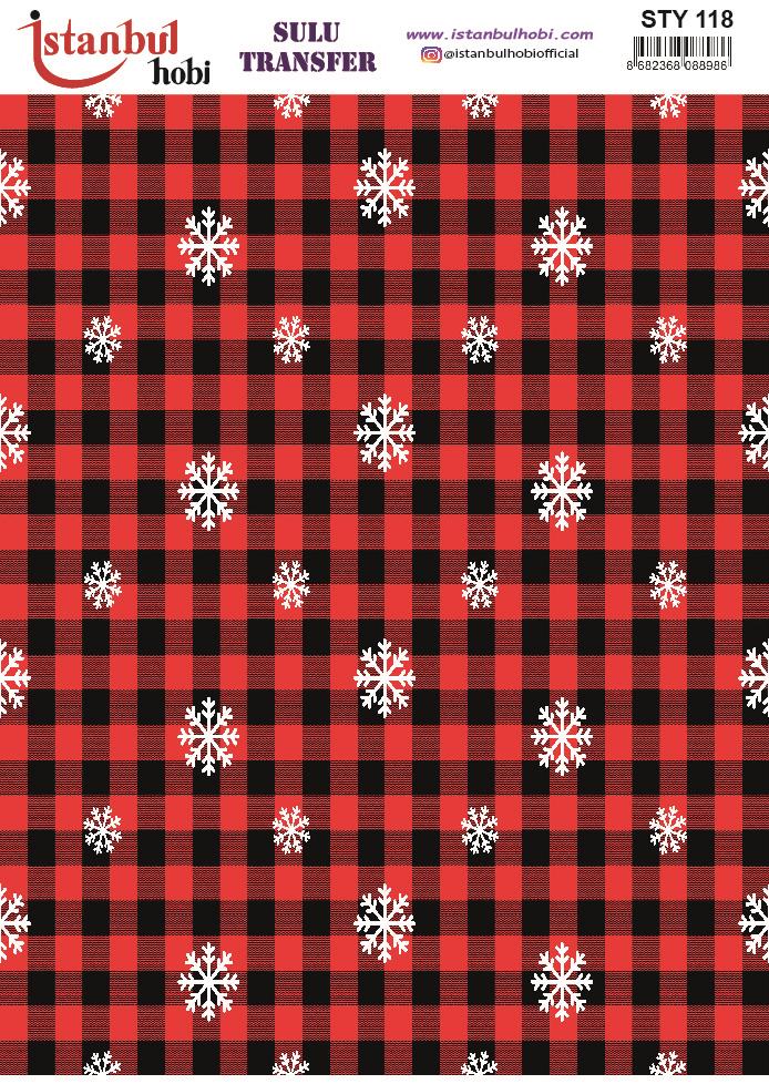 Yılbaşı Sulu Transfer 25x35cm STY118