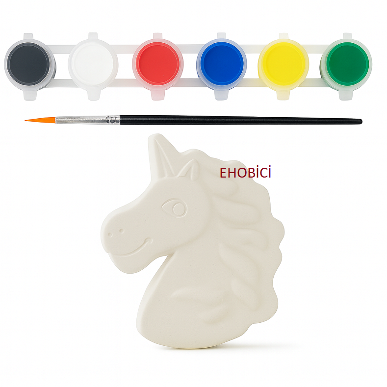 Ehobici Taş Boyama Seti My Little Pony 6 Renk Akrilik Boya 5ml + Fırça