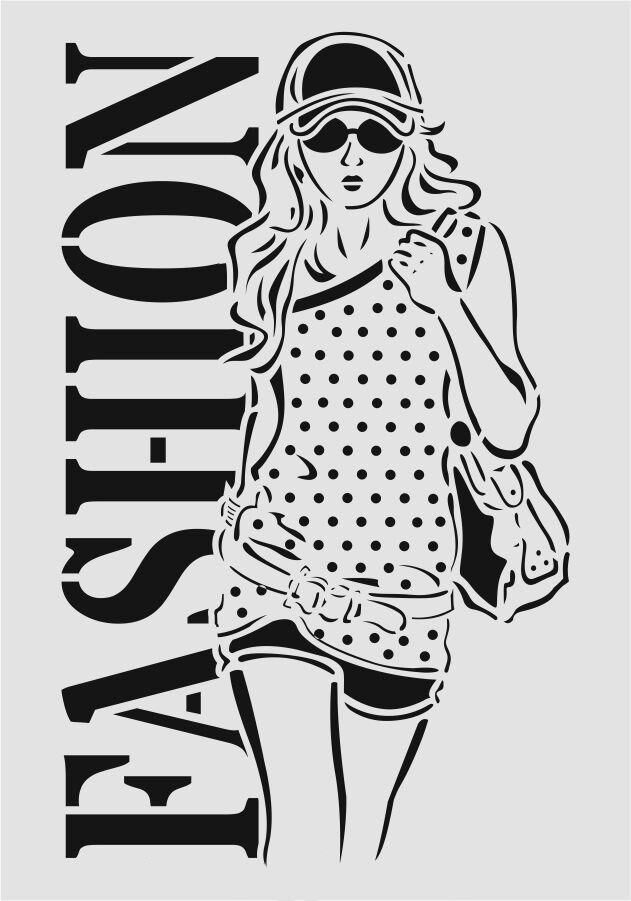 Siluet Desenler Stencil Şablon (21x30) SL-057