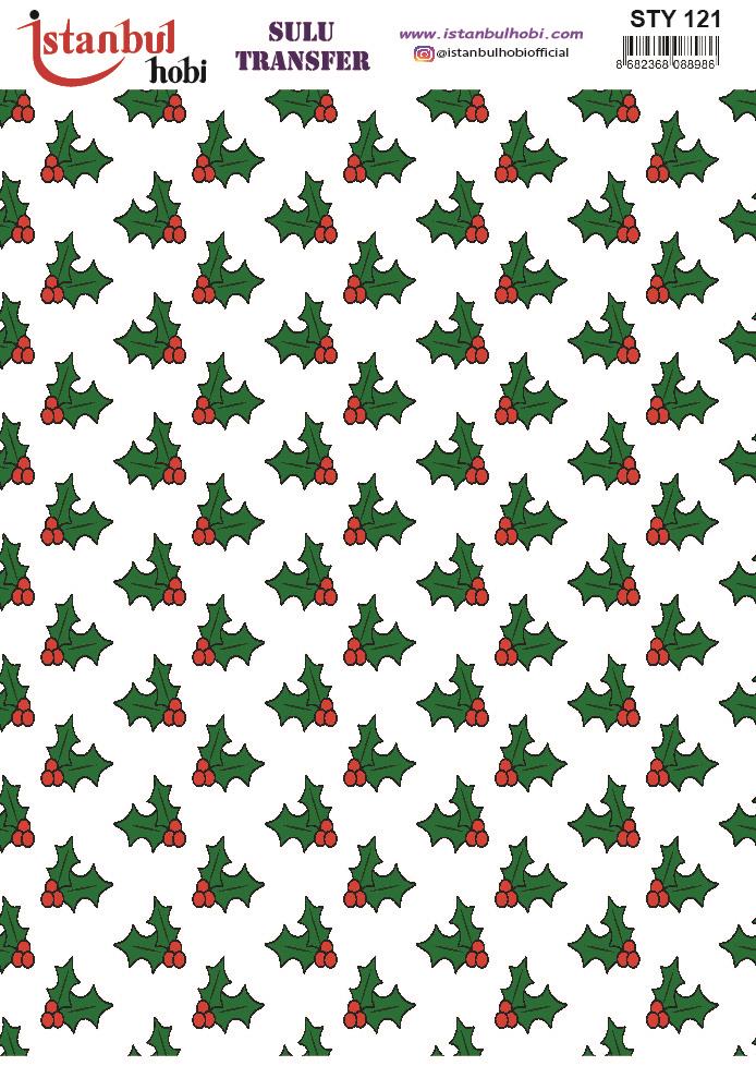 Yılbaşı Sulu Transfer 25x35cm STY121