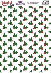 Yılbaşı Sulu Transfer 25x35cm STY121