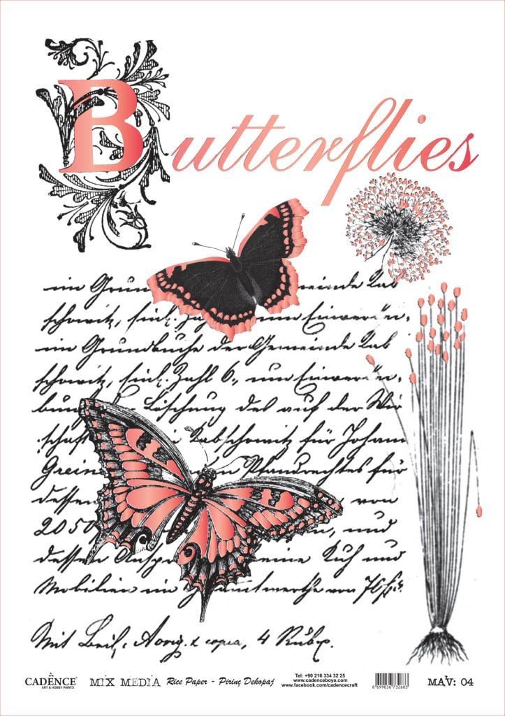 Cadence Mix Media Varak Pirinç Dekopaj MAV-04 ROSE GOLD