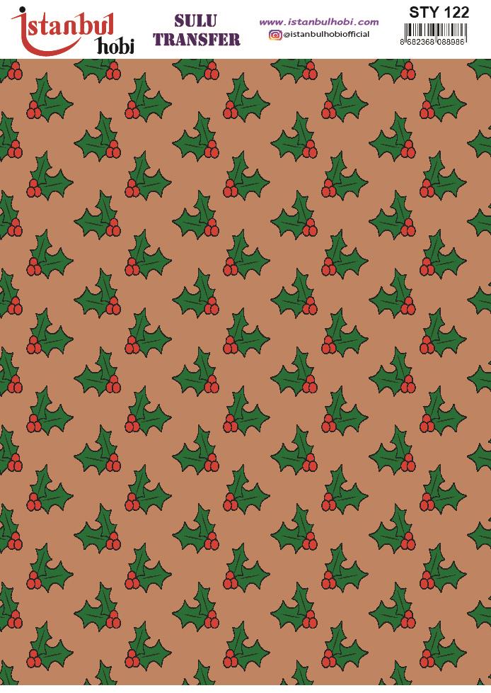 Yılbaşı Sulu Transfer 25x35cm STY122