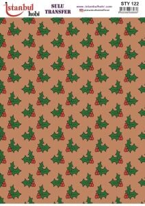 Yılbaşı Sulu Transfer 25x35cm STY122