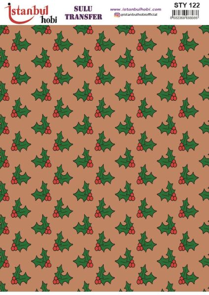 Yılbaşı Sulu Transfer 25x35cm STY122