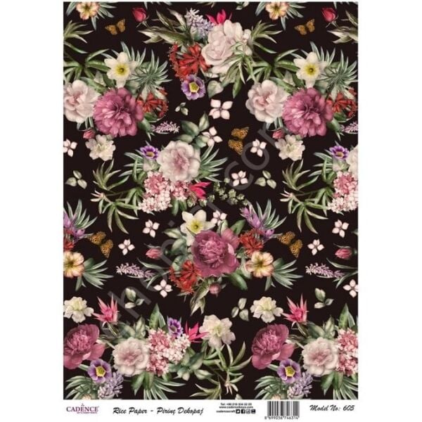 Cadence Pirinç Dekopaj Kağıdı Model - 605