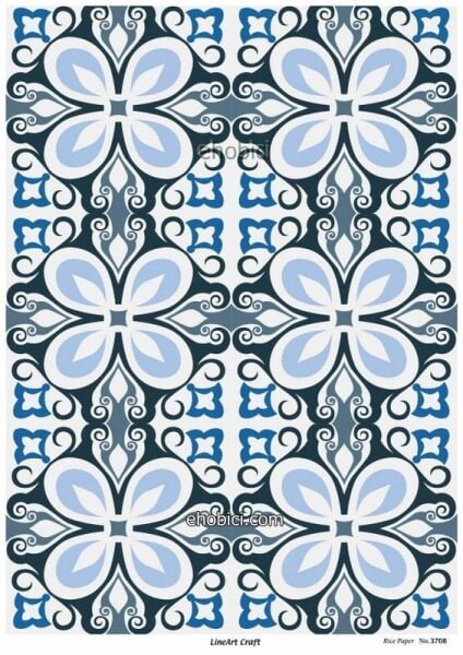 Lineart Pirinç Dekopaj Kağıdı - 3708