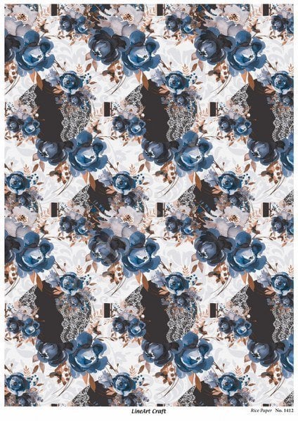 Lineart Pirinç Dekopaj Kağıdı Model - 1412