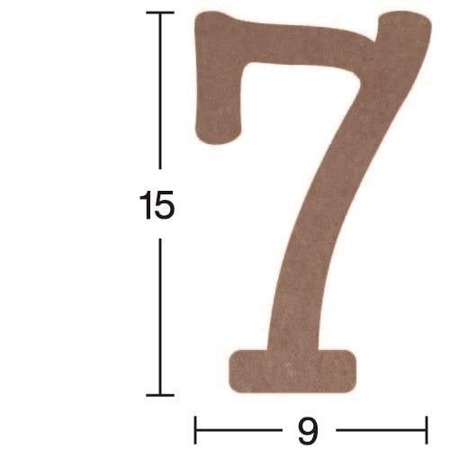Rakam Ahşap Obje 18mm - 7