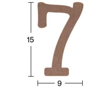 Rakam Ahşap Obje 18mm - 7