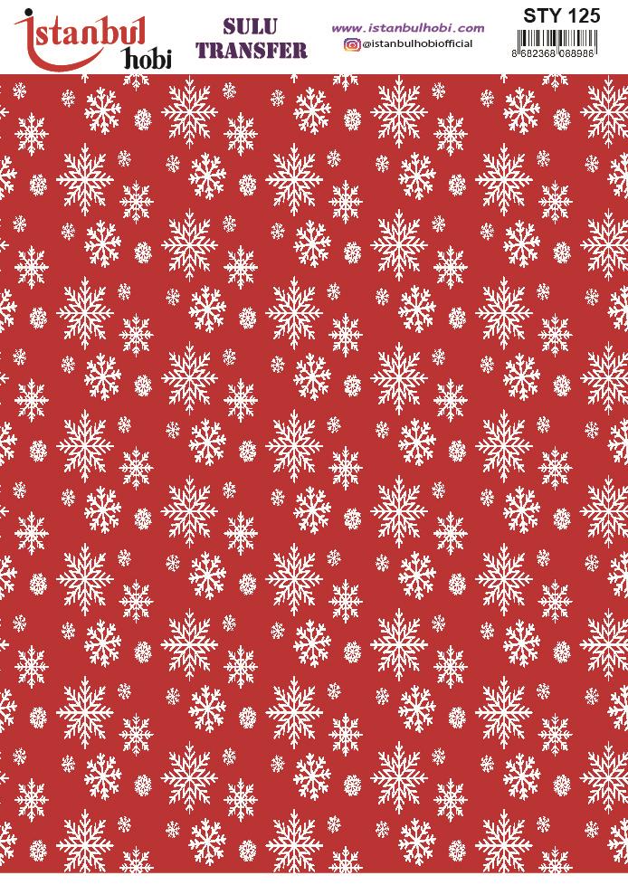 Yılbaşı Sulu Transfer 25x35cm STY125