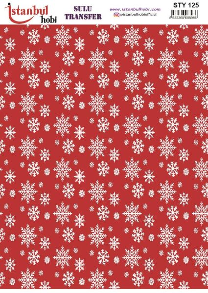 Yılbaşı Sulu Transfer 25x35cm STY125