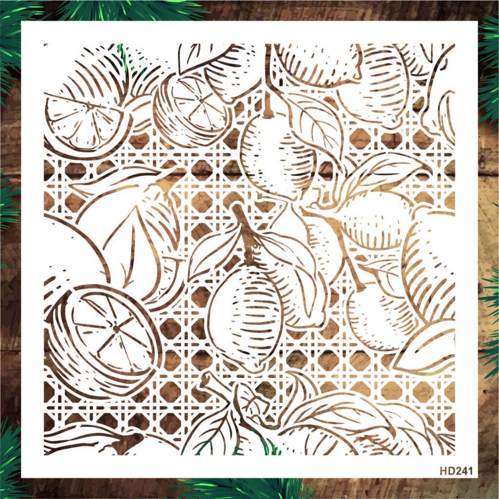 Limon Hazeran Stencil Şablon (25x25) HD-241