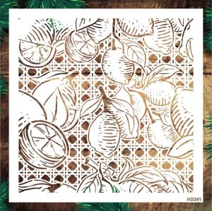 Limon Hazeran Stencil Şablon (25x25) HD-241